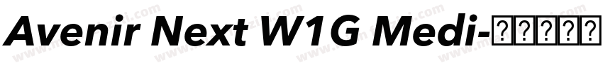 Avenir Next W1G Medi字体转换